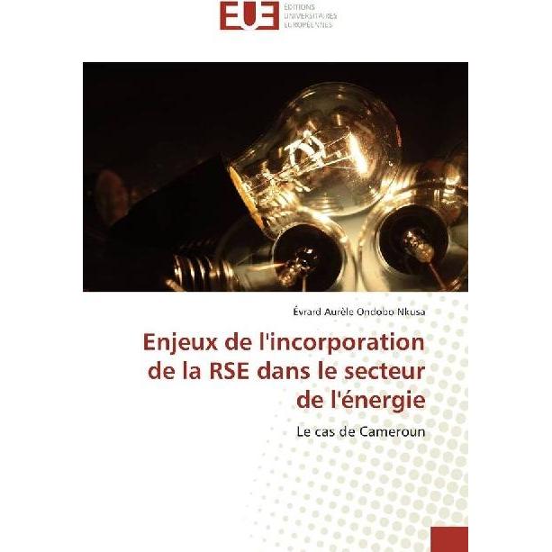 Enjeux de l'incorporation de la RSE dans le secteur de l'énergie, Fachbücher von Évrard Aurèle Ondobo Nkusa
