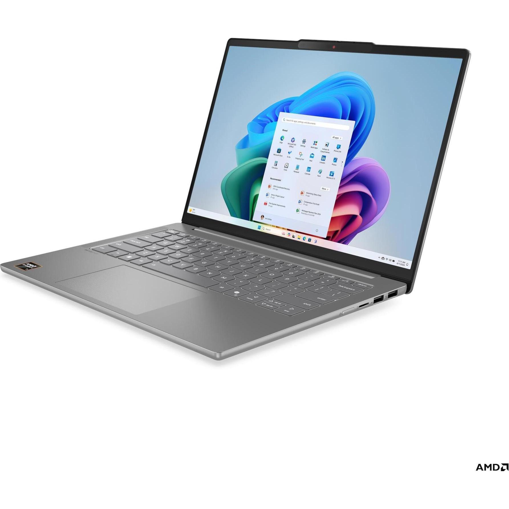 Lenovo IdeaPad Slim 5 (14", 1000 GB, 24 GB, Deutschland), Notebook, Grau