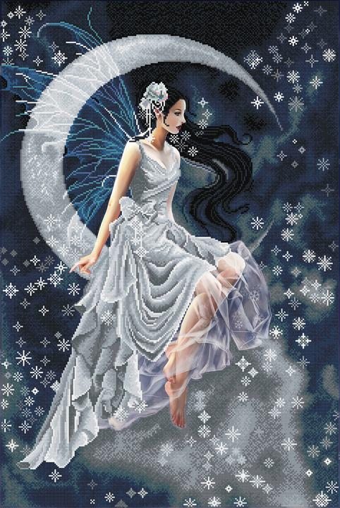Produktbild Diamond Dotz Frost Moon 67 x 100 cm