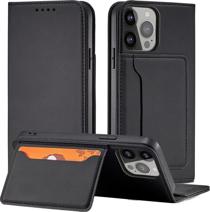 Immagine prodotto Hurtel Custodia magnetica per Samsung Galaxy S23 Flip Cover Wallet Stand nera (Samsung Galaxy S23)
