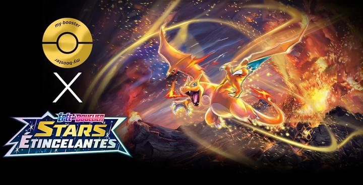 Image du produit My-booster Dracaufeu V Alternative Pokémon Gallery Ultraboost Épée et Bouclier 9 Stars Étincelantes (Français, Tin)