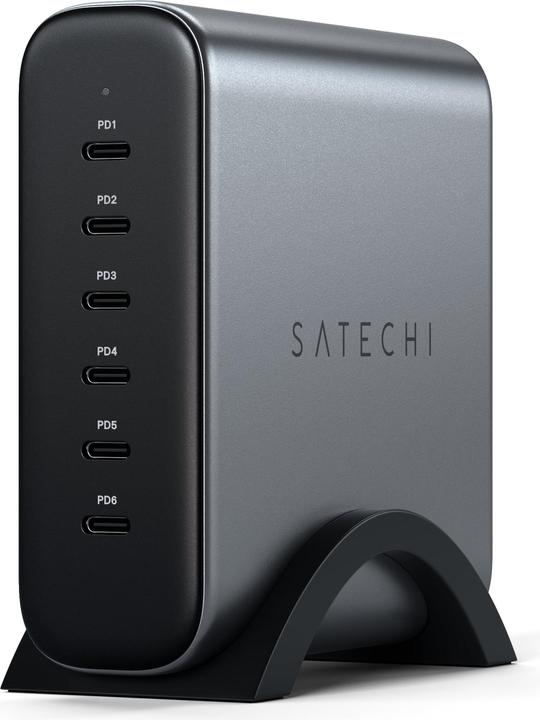 Actual product image Satechi 200W USB-C 6-PORT PD GaN Charger (200 W, 6 ports)