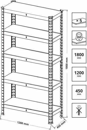 Produktbild Haushalt Lagerregal