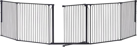 Baby Dan CombiFit XXL sikkerhedsgitter, 90-350 cm, sort (90 - 350 cm)