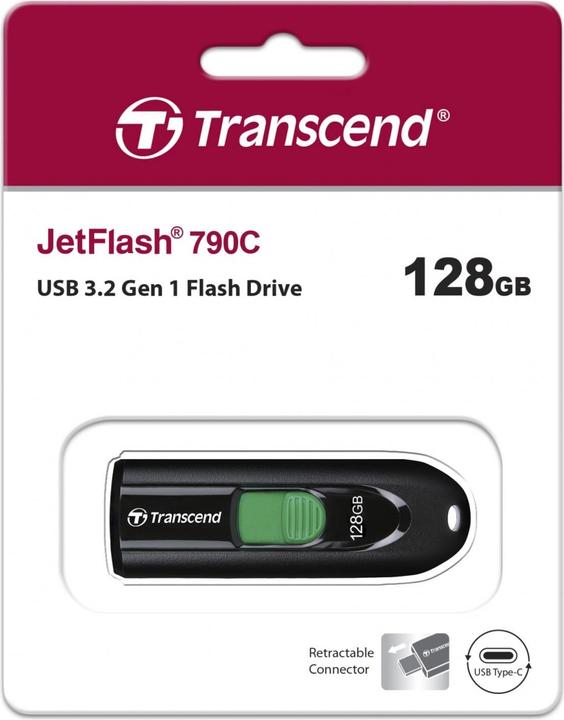 Actual product image Transcend JetFlash 790C (128 GB, USB-C)