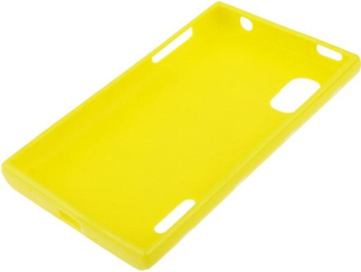 Actual product image König Design Protective cover TPU dots Case for mobile LG Optimus L5 / E610 yellow