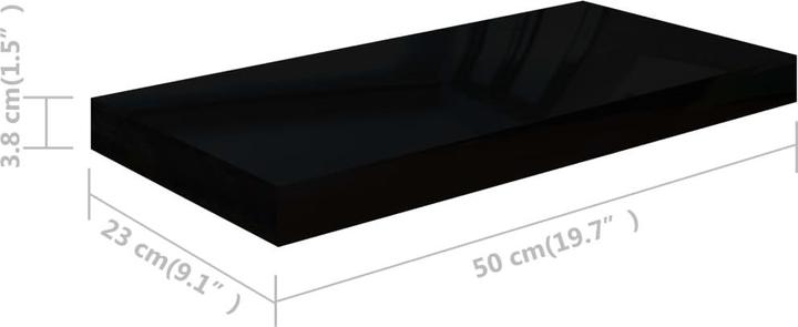 Actual product image vidaXL Wandregal (23 x 50 x 3.80 cm)