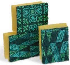 Actual product image Spontex Cleaning sponge mosaic assorted colours 3-pack (3 pcs.)