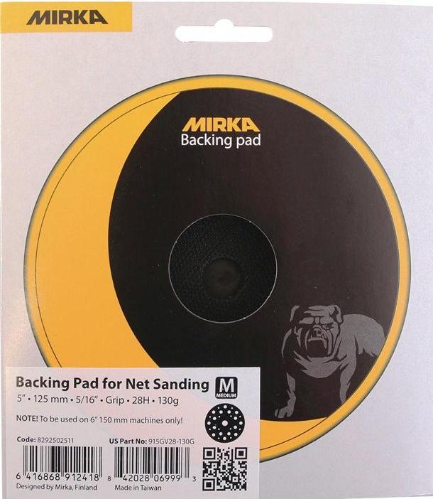 Image du produit Mirka Plateau de ponçage Abranet 125mm 5/16" Grip 28L 130g M
