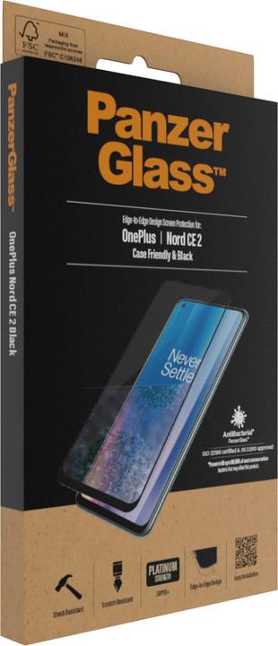 Actual product image PanzerGlass Case Friendly (1 Piece, OnePlus Nord CE 2)