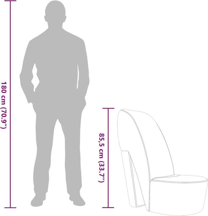 Produktbild vidaXL Stöckelschuh Stuhl