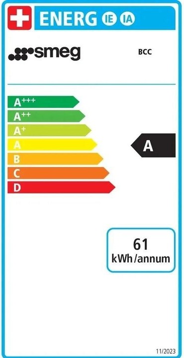 Energie-Label Smeg BCC11WHMEU