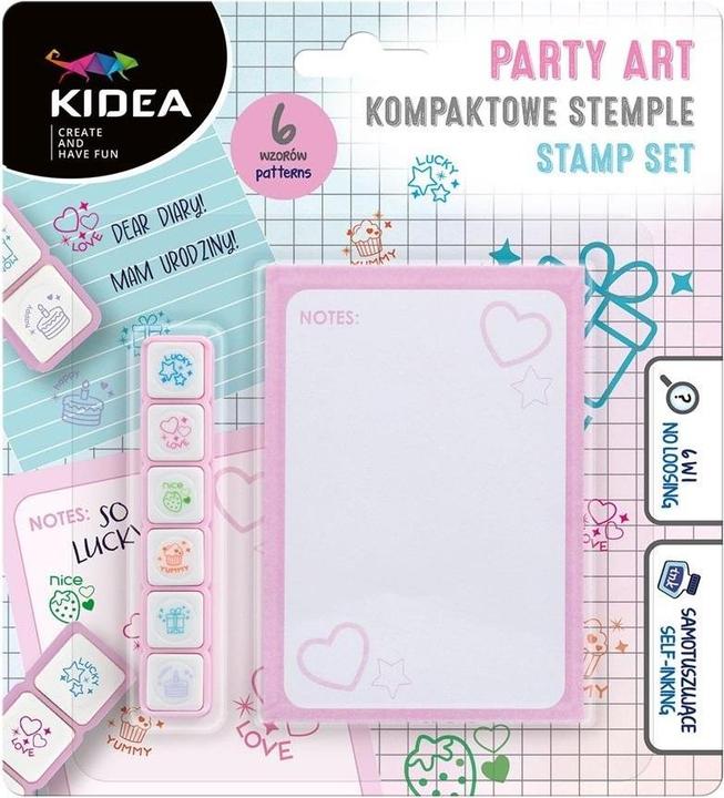 Derform Kompakte Partystempel 6 Farben KIDEA