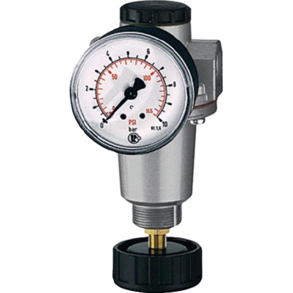 Riegler, Zubehör Druckluftwerkzeug, Druckregler Standard Gewinde mm 30,93 BG III G 1 ″ 0,5 - 10 bar 5000 l/min