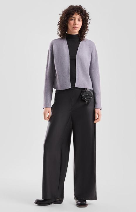 Produktbild s.Oliver Strickjacke Feinstrick-Cardigan mit breitem Bündchen (M)