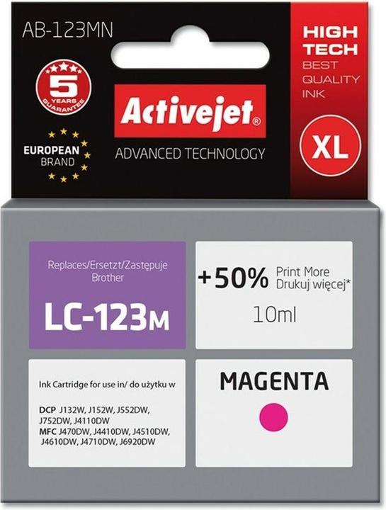 Produktbild Activejet AB-123MN Druckerpatrone (e) Kompatibel Hohe (XL-) Ausbeute (M)