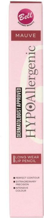 Bell Cosmetics Hypoallergenic Lip Pencil Long Lasting Lipliner 06 Mauve 0.3g (06 Mauve)