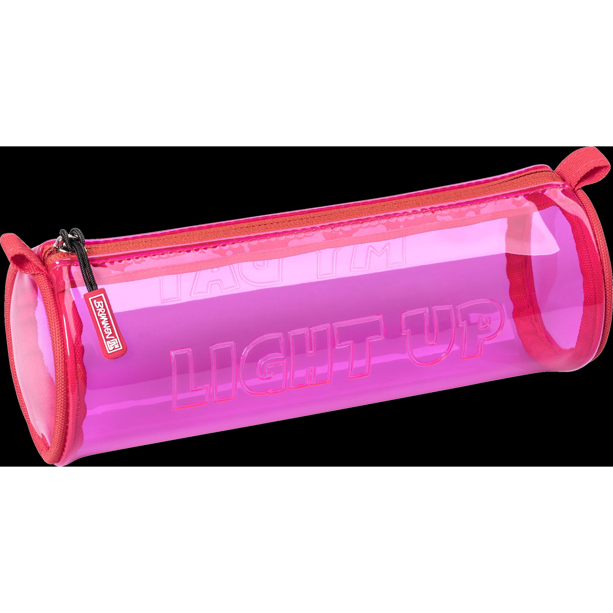 Brunnen, Etui, Schlampermäppchen „Light Up“ pink