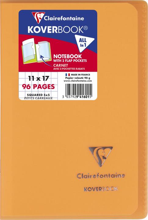 Immagine prodotto Clairefontaine Koverbook (B3, Quadretti, Copertina morbida)