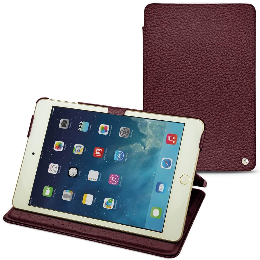 Noreve Lederschutzhülle horizontal (iPad Mini 5), Tablet Hülle, Violett