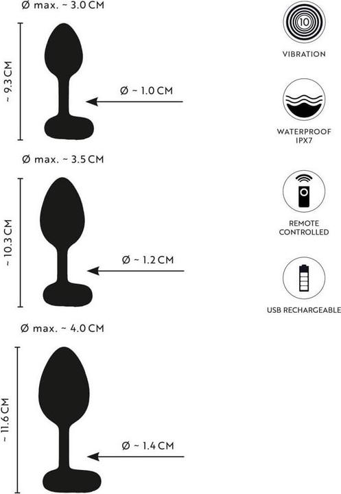Produktbild Anos RC Butt Plug Set with Vibration