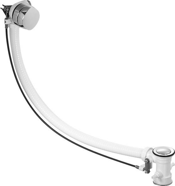 Actual product image Duravit Surcharge for Quadroval chrome waste/overflow set (Overflow set, 1/2")