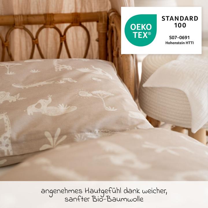 Immagine prodotto Julius Zöllner Biancheria da letto per bambini Organic Jungle Dream 100 x 135 + 40 x 60 cm