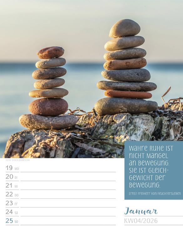 Image du produit Augenblicke der Achtsamkeit - Wochenplaner Kalender 2026 (25 x 33 cm, Couverture rigide, Allemand)