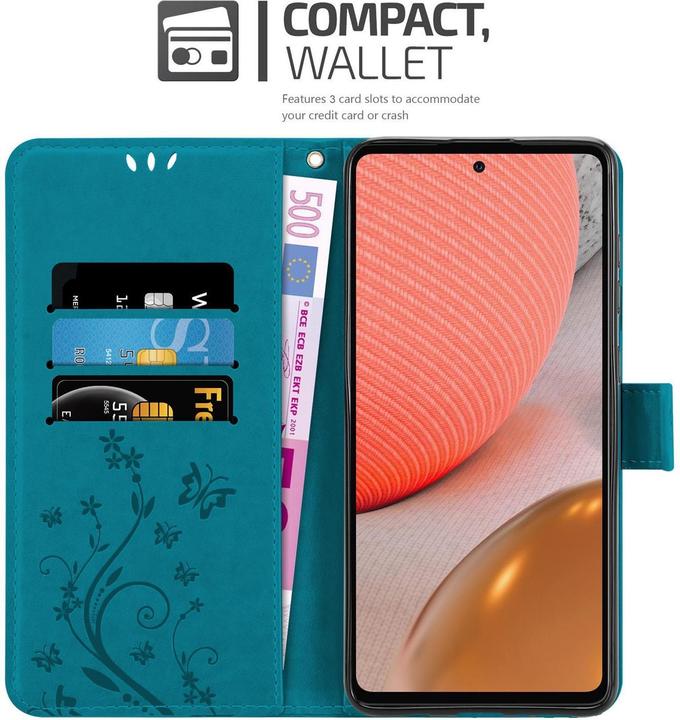 Image du produit Cadorabo Pochette Flower Book (Samsung Galaxy A72, Samsung Galaxy A72 5G)
