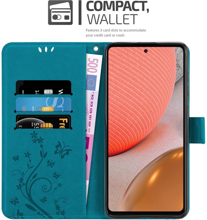 Actual product image Cadorabo Flower Book cover (Samsung Galaxy A72, Samsung Galaxy A72 5G)