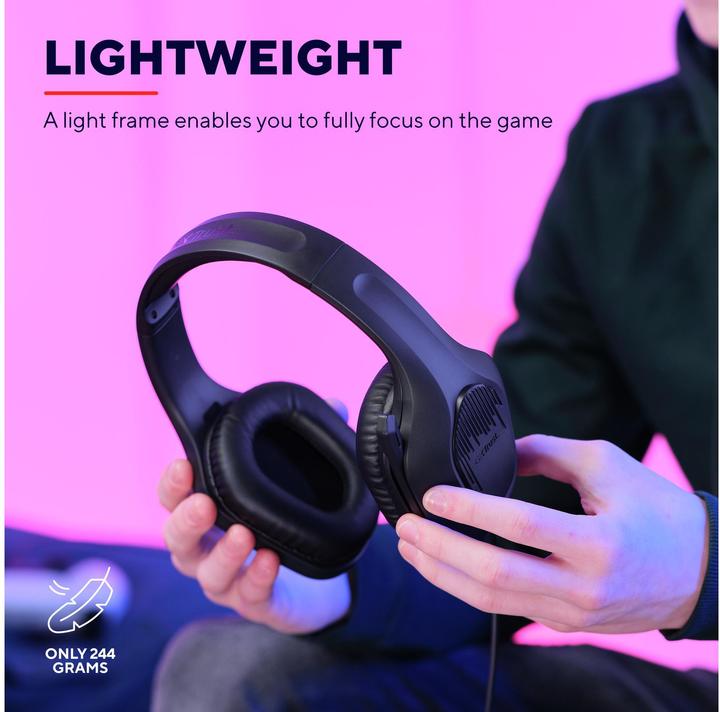 Actual product image Trust GXT415 ZIROX HEADSET - BLACK (Cable)