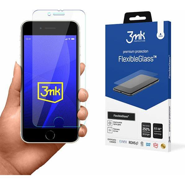 Thumbnail - 3MK hybrid glass Flexible 2.5D for iPhone SE 2020 / SE 2022 (1 Stück, Apple iPhone SE (2nd Gen), Apple iPhone SE (3rd Ge...