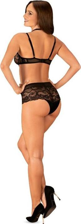 Actual product image Obsessive Elizenes 2 Stück Spitze BH Set mit Neckholder Schwarz (S, M)