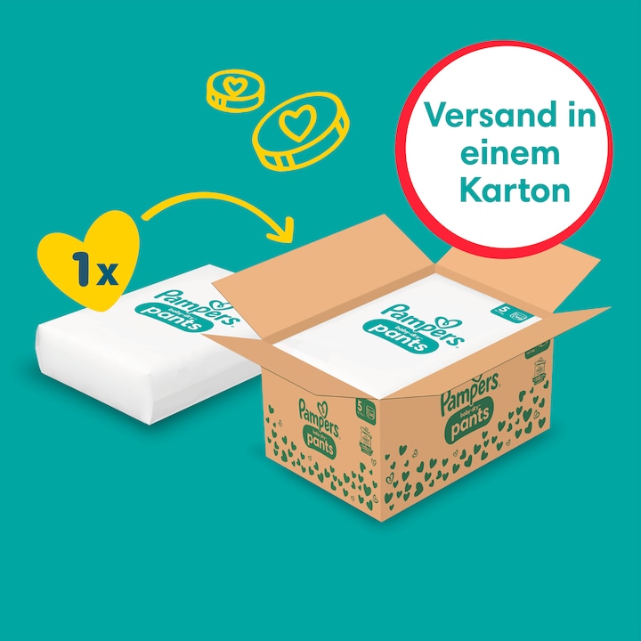 Produktbild Pampers Baby-Dry Pants (Gr. 5, Monatsbox, 160 Stück)