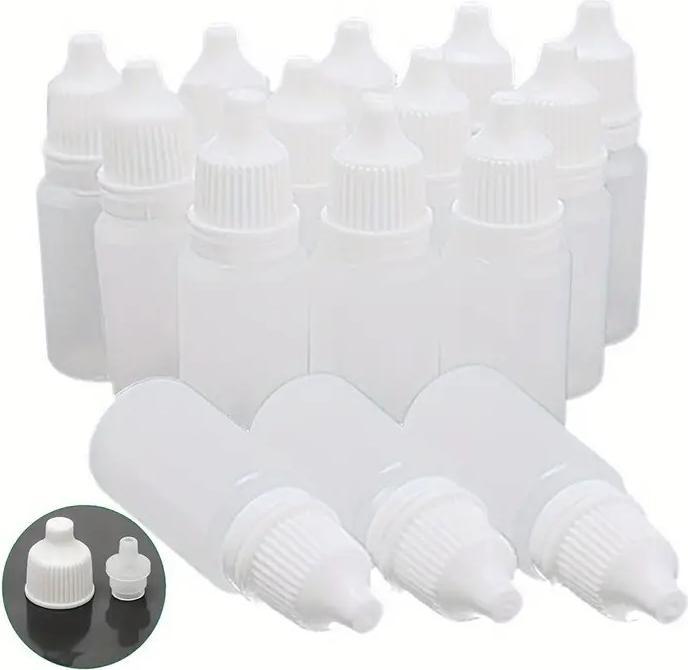Swissdetector 15 Flacons compte-gouttes en plastique souple de 30 ml