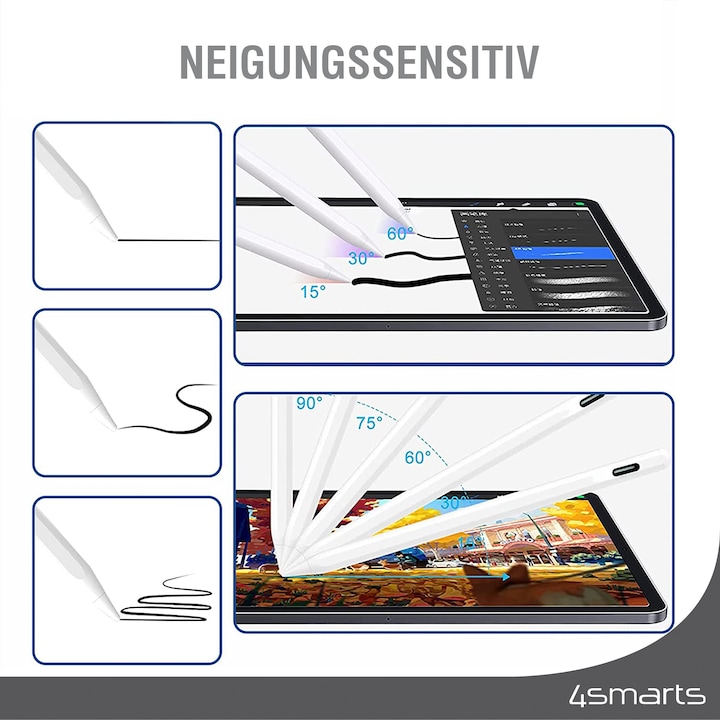 Actual product image 4smarts Replacement tips for Apple Pencil (1st gen./2nd gen.) 4 pcs. set