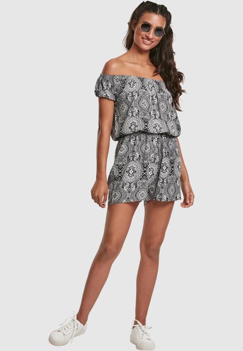 Produktbild Urban Classics Ladies AOP Off Shoulder Short Jumpsuit (4XL)