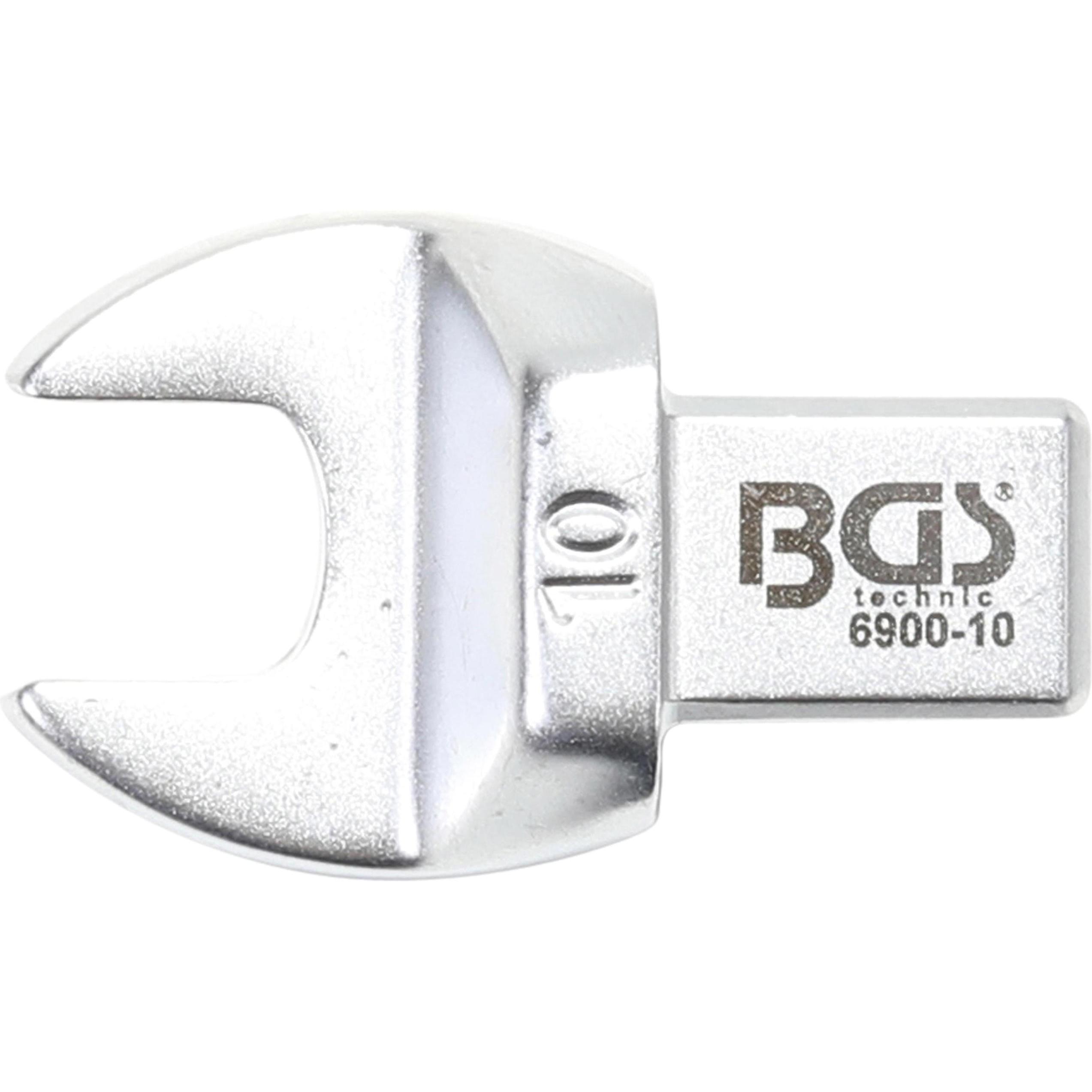 BGS, Schraubenschlüssel, Einsteck-Maulschlüssel 10 mm Aufnahme 9 x 12 mm (10 mm)