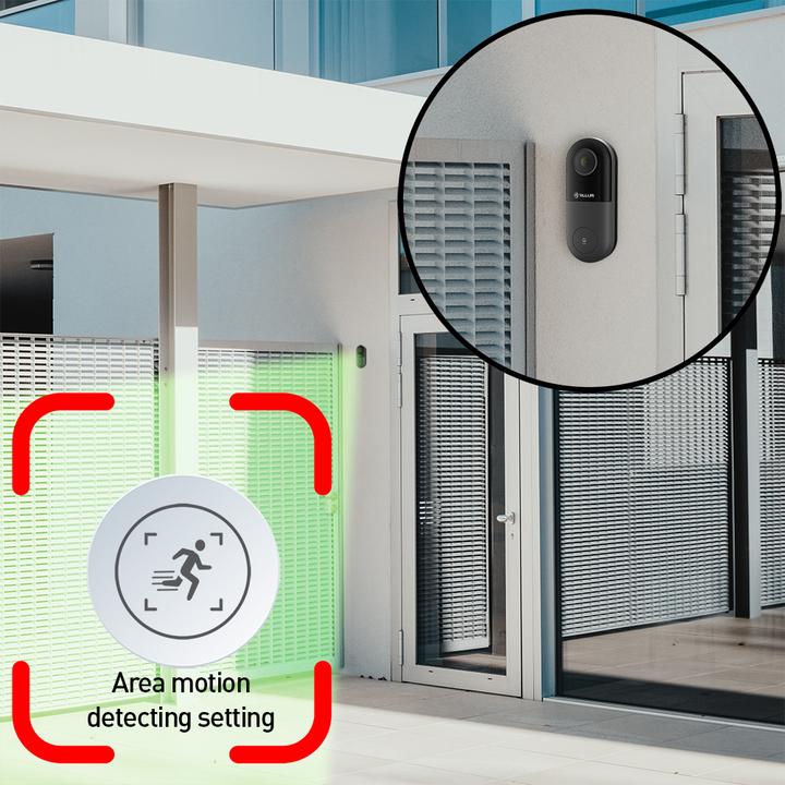 Produktbild Tellur Smart WiFi Video DoorBell 1080P, PIR, Wired black (WLAN)