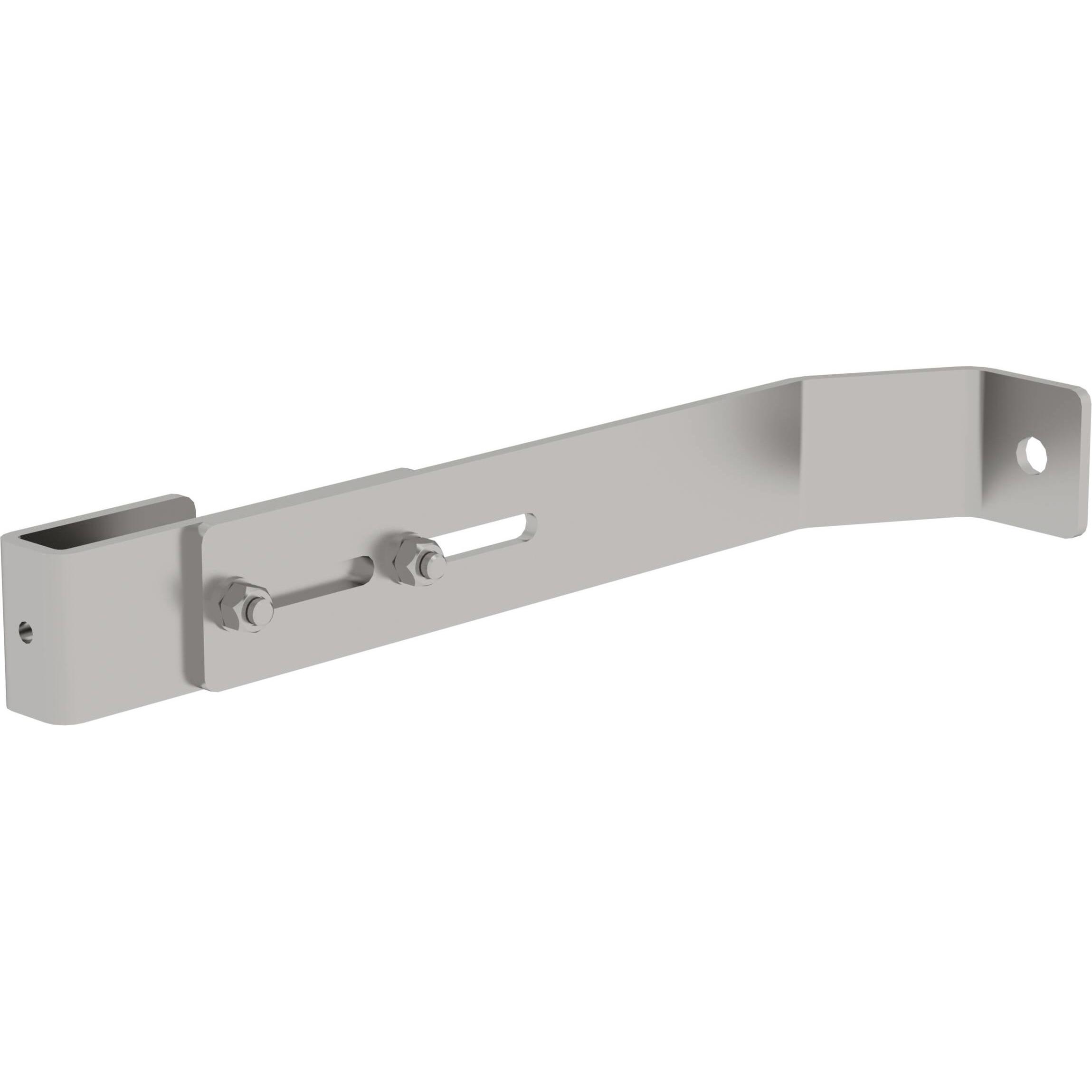 Munk, Scala a pioli, Staffa a muro, regolabile, in acciaio inox f. scala ad albero (33 cm)