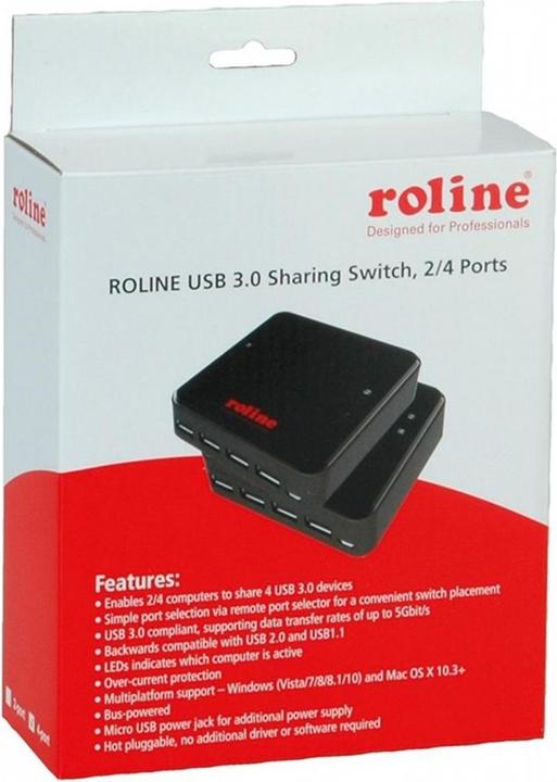 Produktbild Roline Sharing Switch (USB-B, 4 Ports)