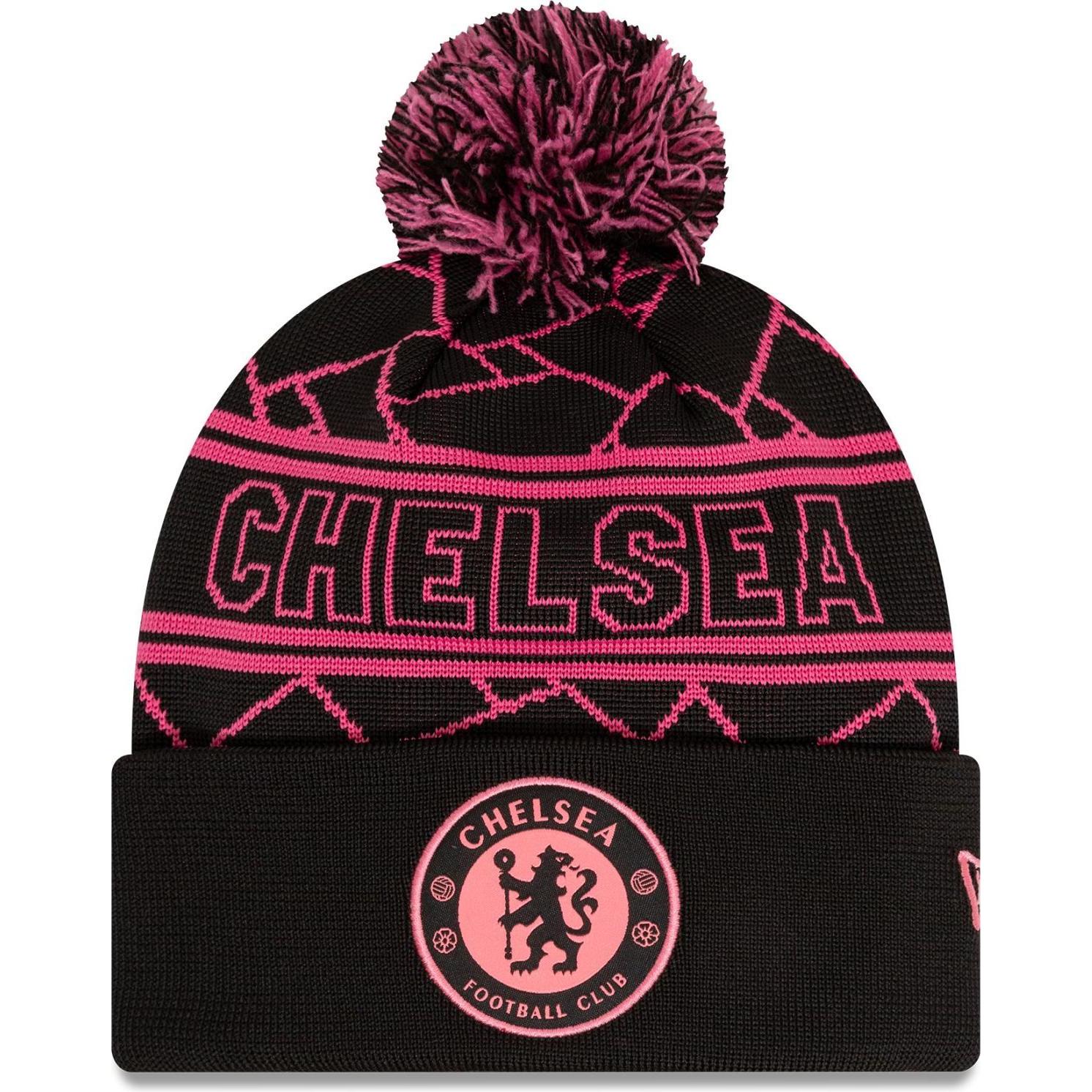 New Era, Herren, Mütze, Winter Bommel Mütze - SPORT BEANIE FC Chelsea, Schwarz