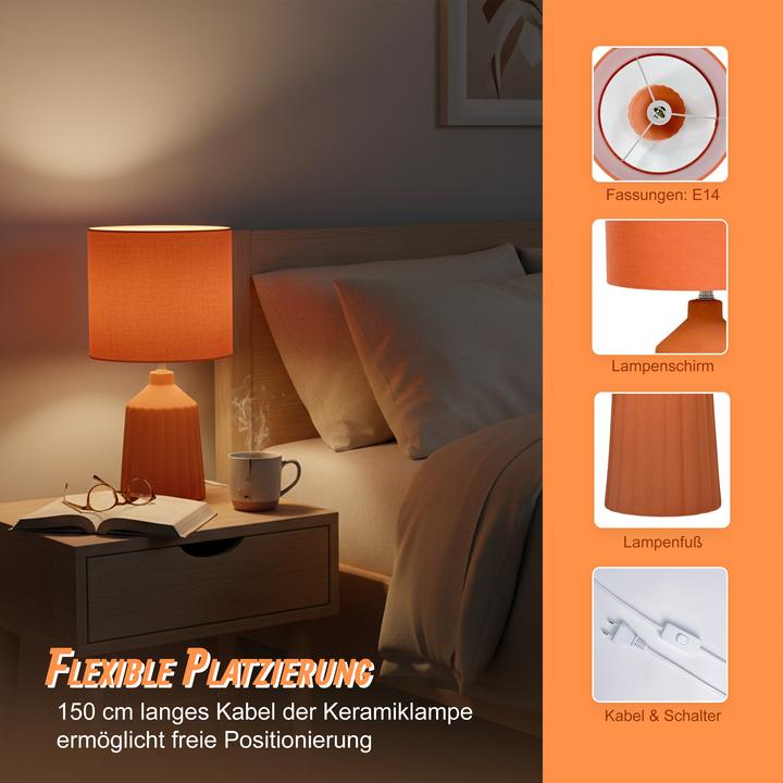 Produktbild Relaxdays Tischlampe (E14)