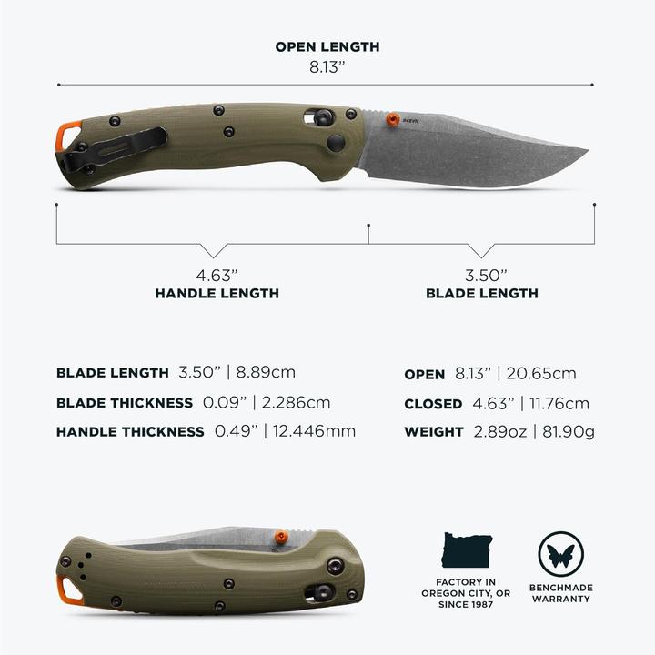 Actual product image Benchmade Taggedout 15536 (8.89 cm)