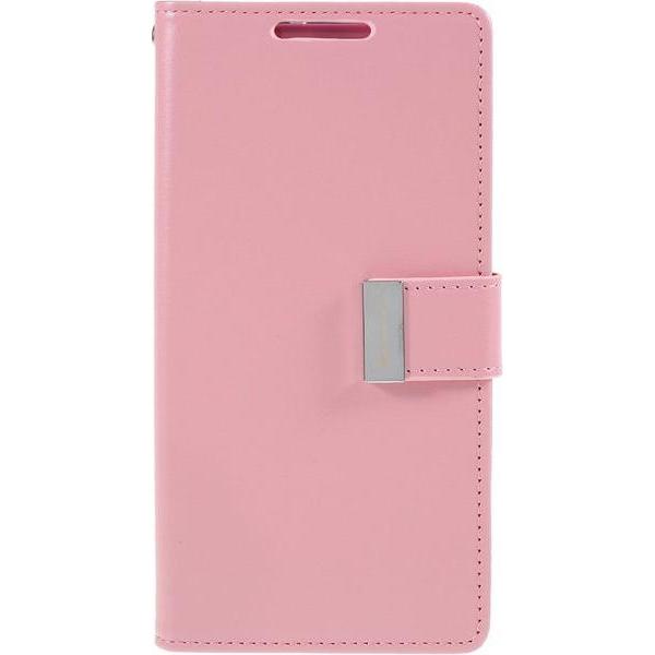 Goospery Rich Diary Series (Samsung Galaxy Note 10), Smartphone Hülle, Rosa, Pink
