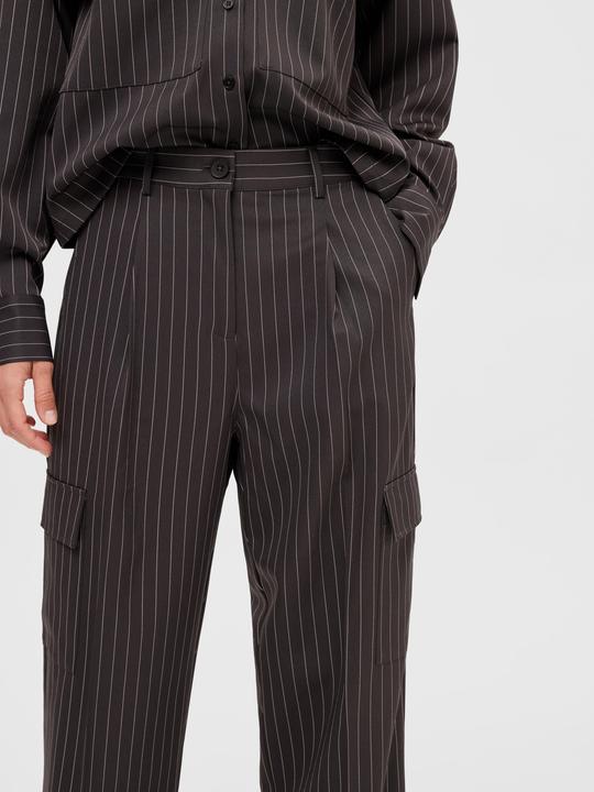 Actual product image Selected Pinstripe Cargo Trousers