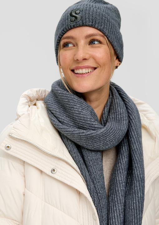 Immagine prodotto s.Oliver Tuch Schal in Rippstrick mit Wolle