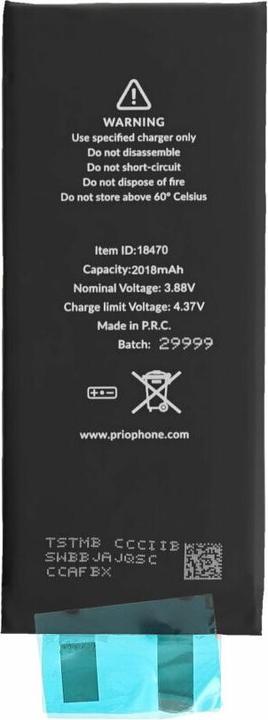Actual product image prio Battery cell for iPhone SE (2022) (without flex cable)
