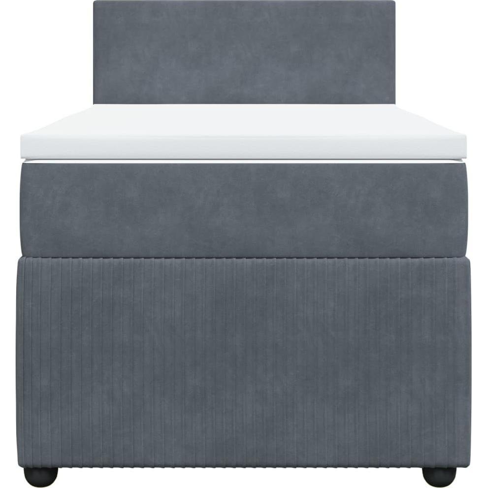 Thumbnail - VidaXL, Bett, Bo x springbett mit Matratze 100 x 200 cm Samt (100 x 200 cm)