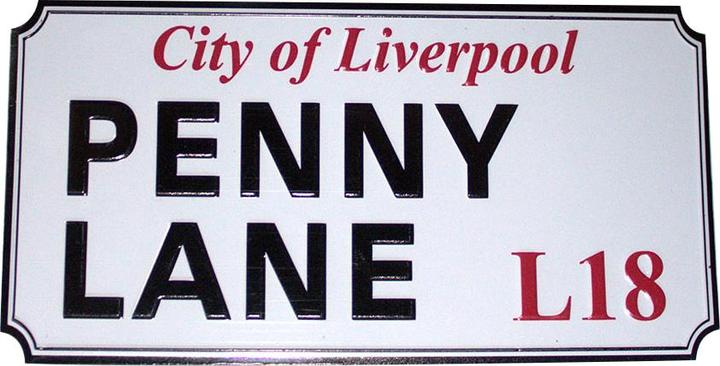 Rock Off KühlschrankMagnet Penny Lane Liverpool Schild